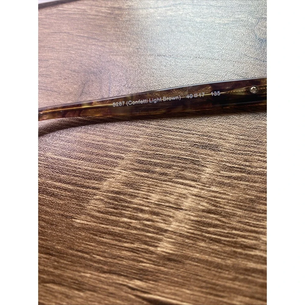 Coach Eyeglasses FRAMES ONLY HC 6065 49-17-135 Confetti Light Brown 378
